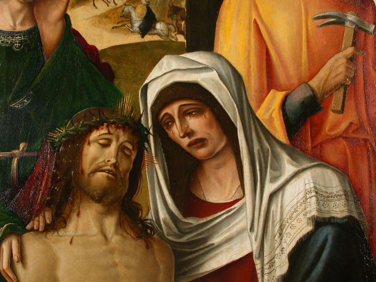 Particolare Madonna e Cristo